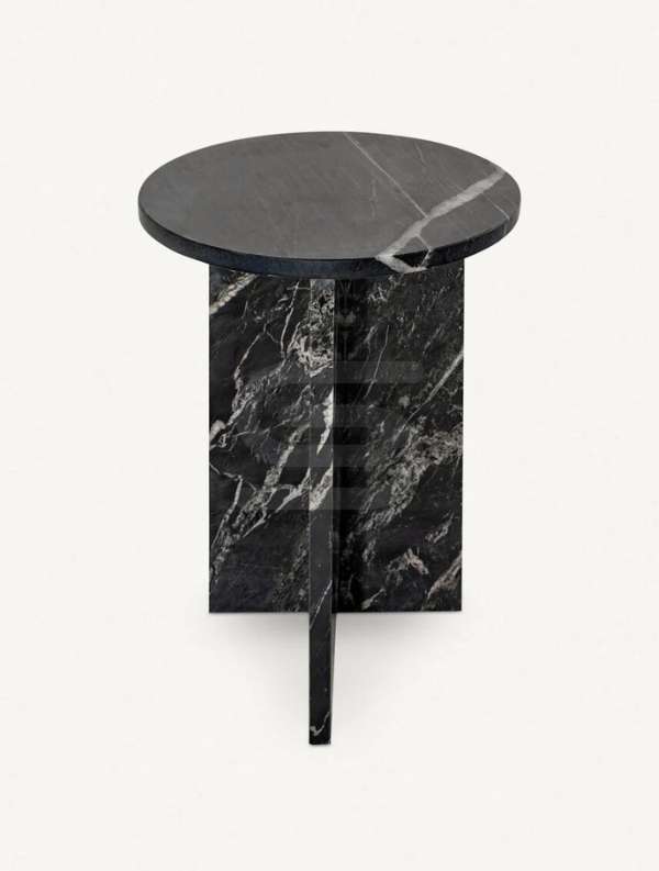 Slate Cross Side Table