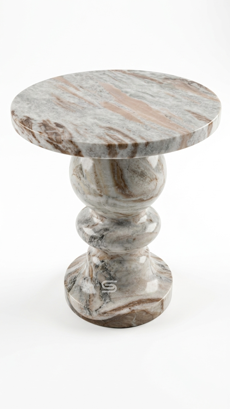 Luna Hourglass Side Table