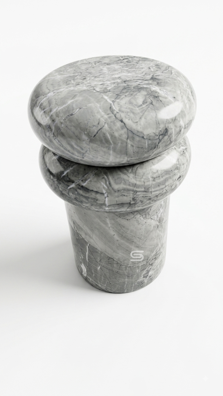 Slate Pebble Side Table