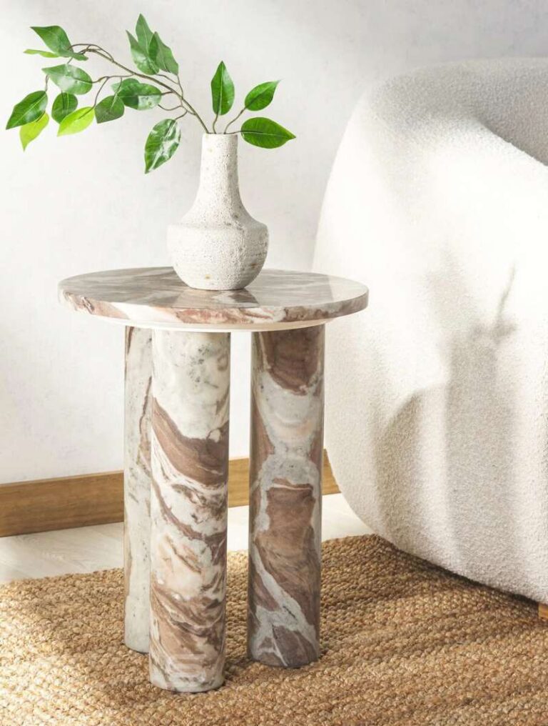 Triple Pillar Side Table