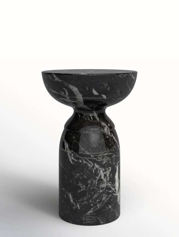 Obsidian Chalice Side Table