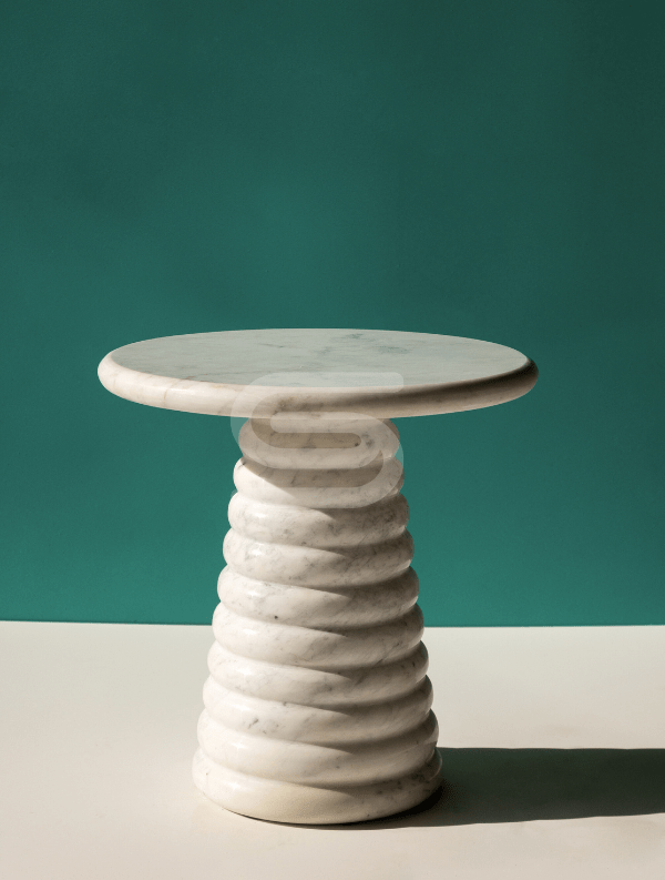 Cono Ringo White Side Table