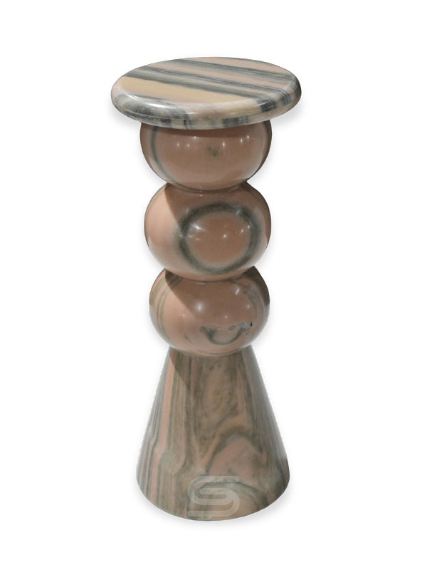 Totem Marble Accent Table
