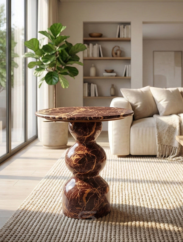 Rosso Eclipse Side Table