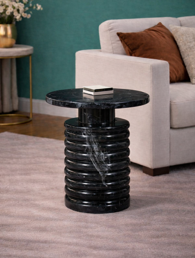Pavia Ringo Black Side Table