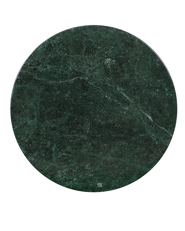Elowen Green Marble Totem Side Table