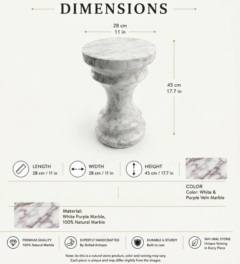 Alabaster Hourglass Side Table
