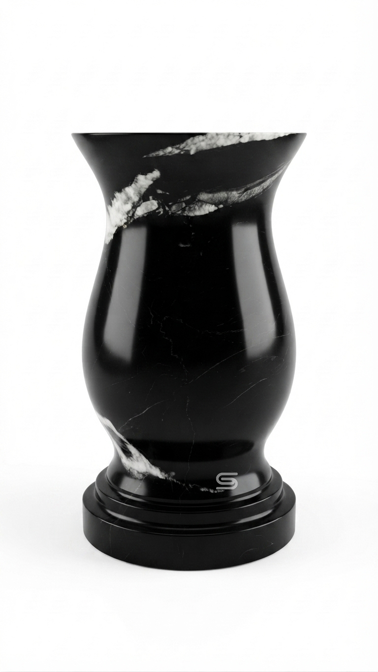 Eclipse Stone Vase Side Table