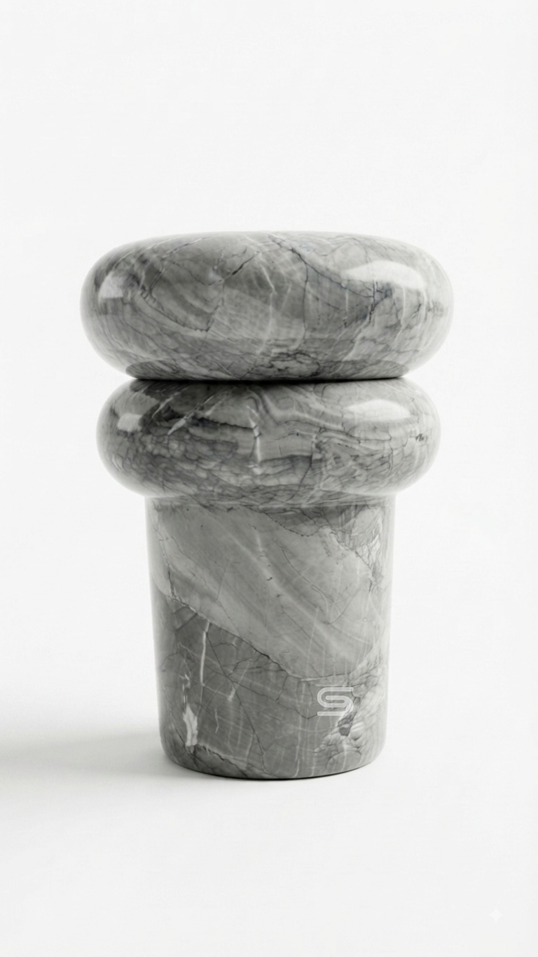 Slate Pebble Side Table