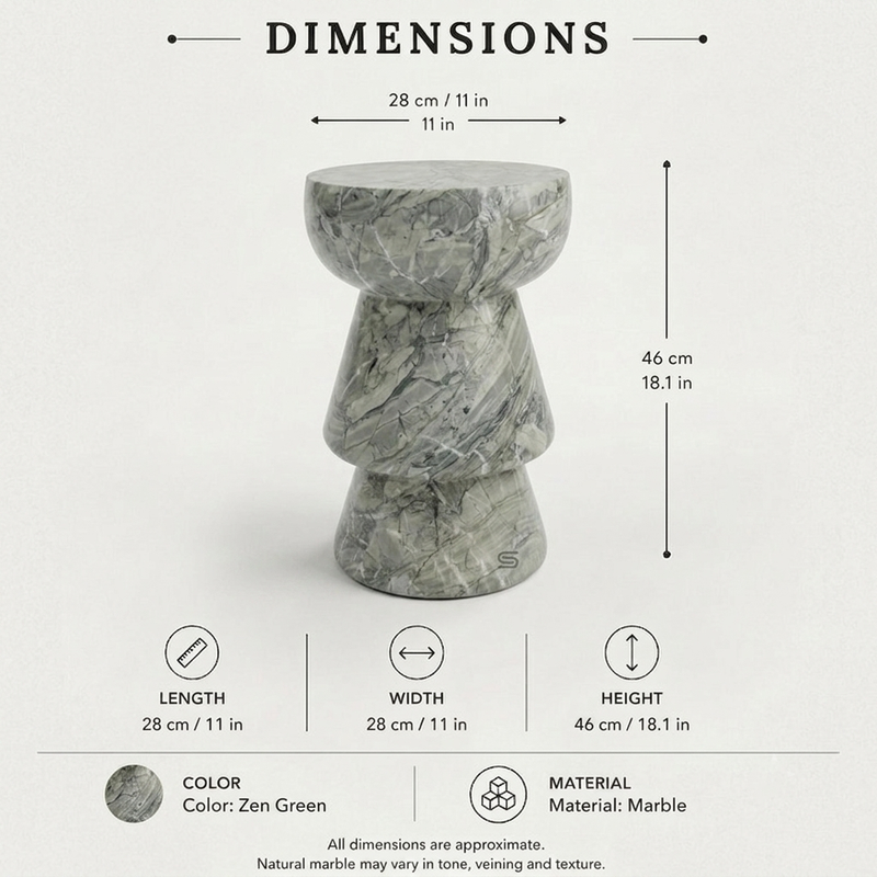 Strata Sculptural Side Table