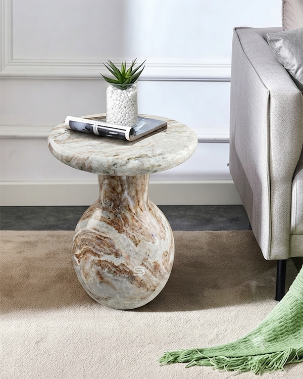 Oasis Pedestal Side Table