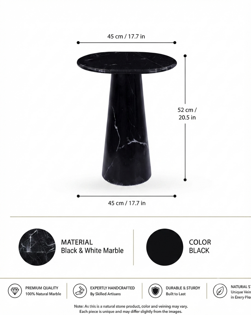 Cono Classic Black Side Table