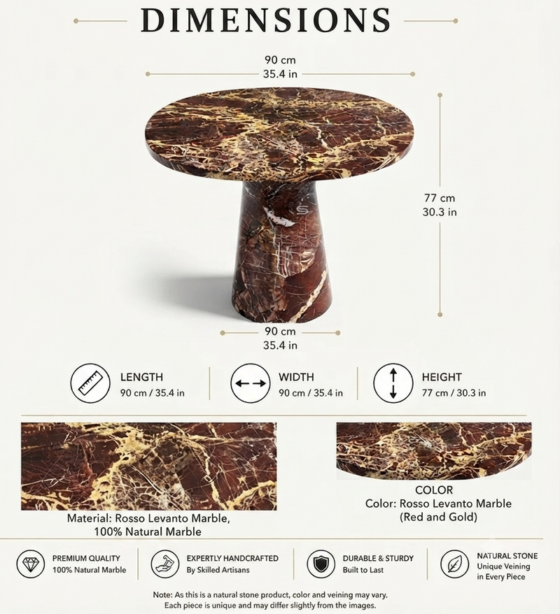 Emperador Eclipse Dining Table