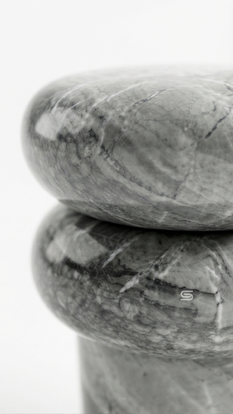 Slate Pebble Side Table