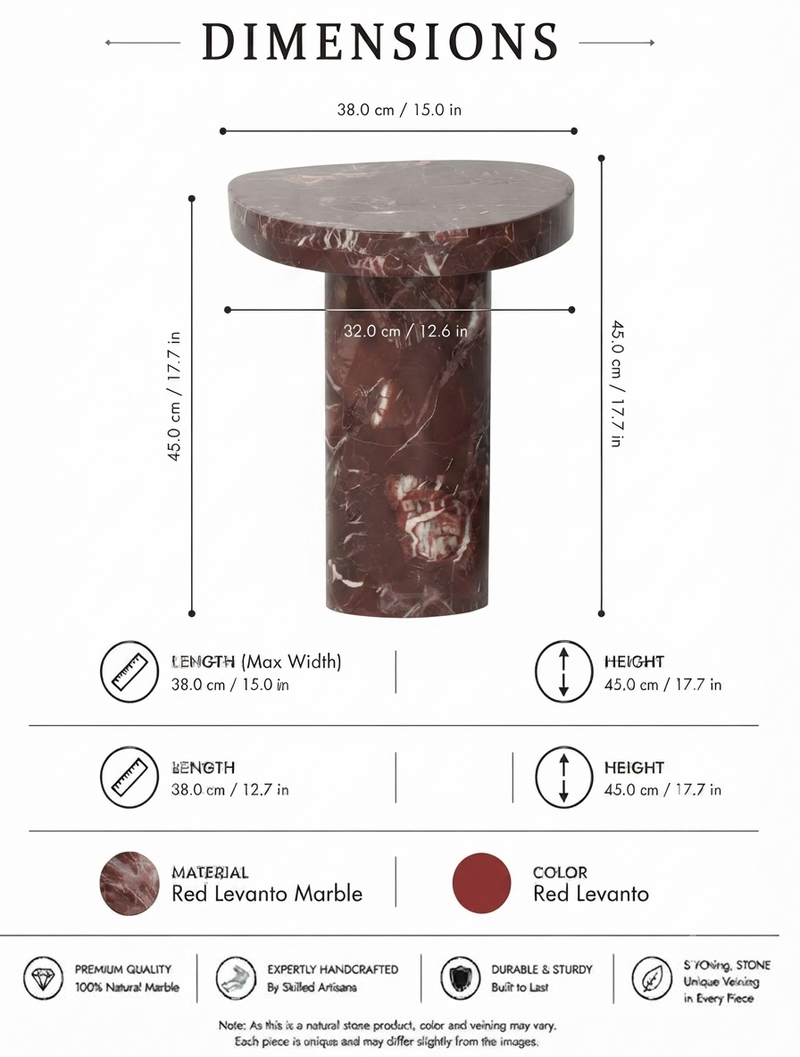 Rouge Solo Side Table