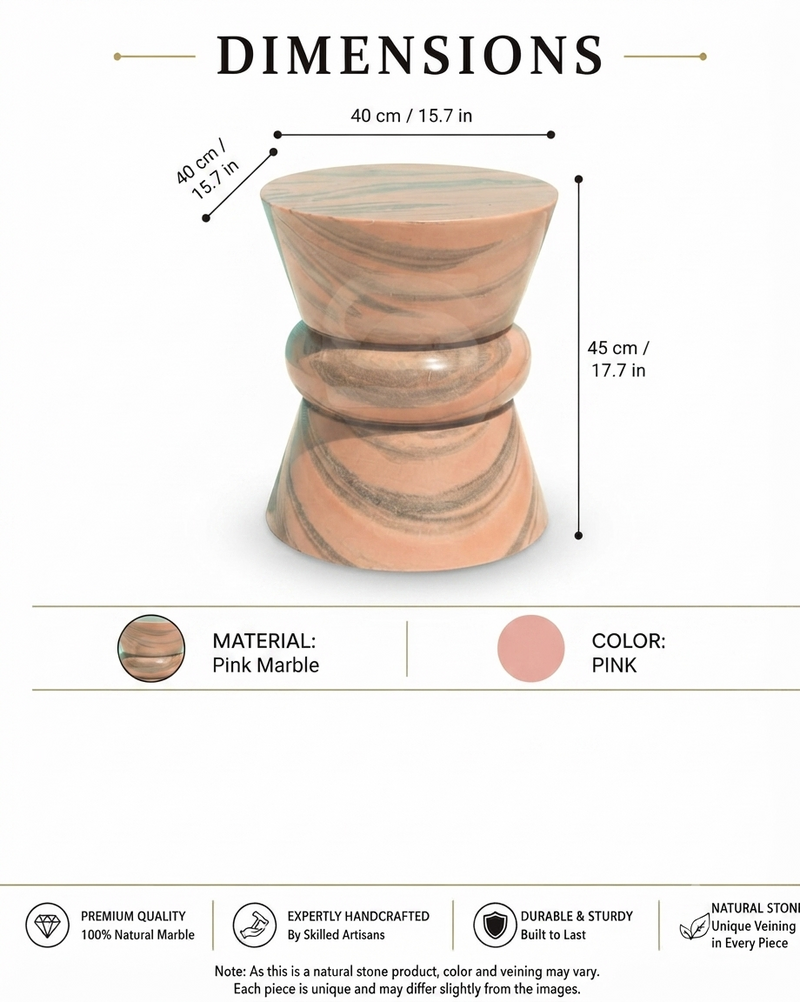 Avalanche Pink Necky Side Table