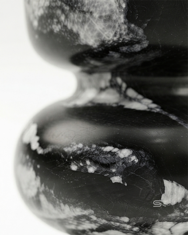 Nero Sculptural Marble Side Table