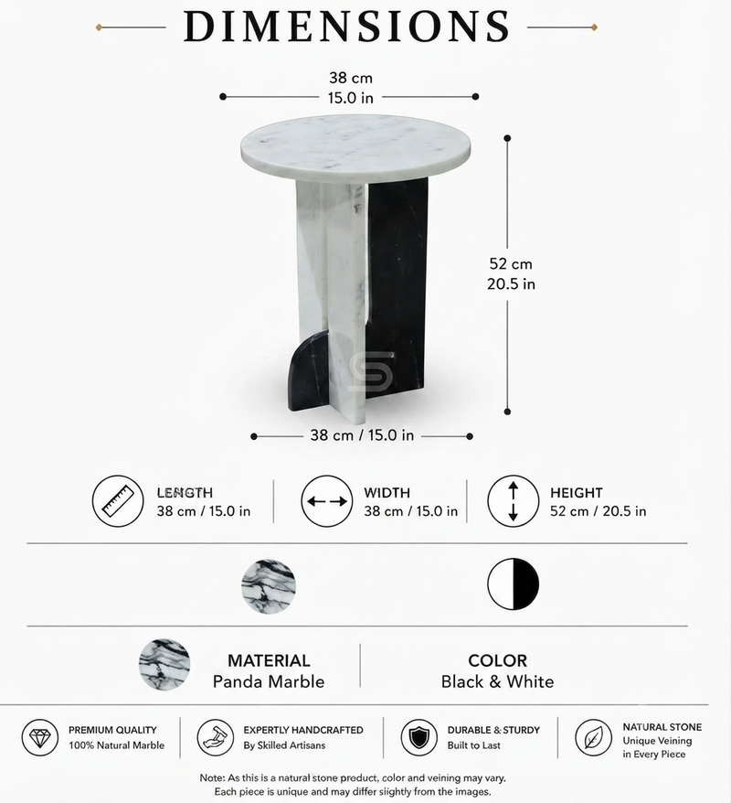 Split Monolith Side Table
