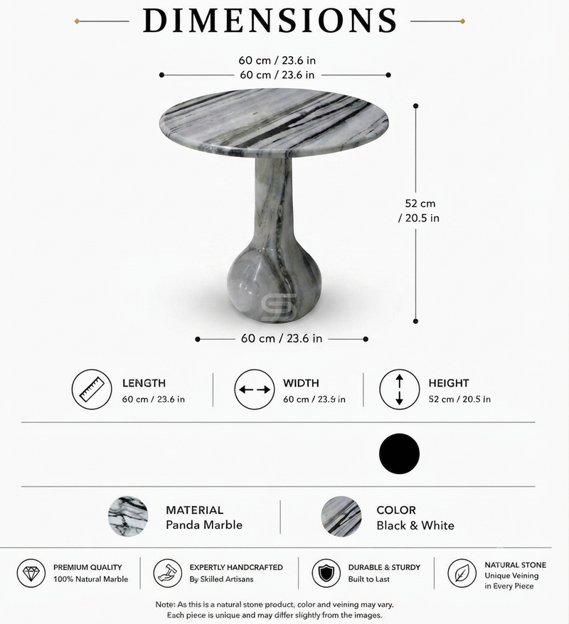 Orb Stem Side Table