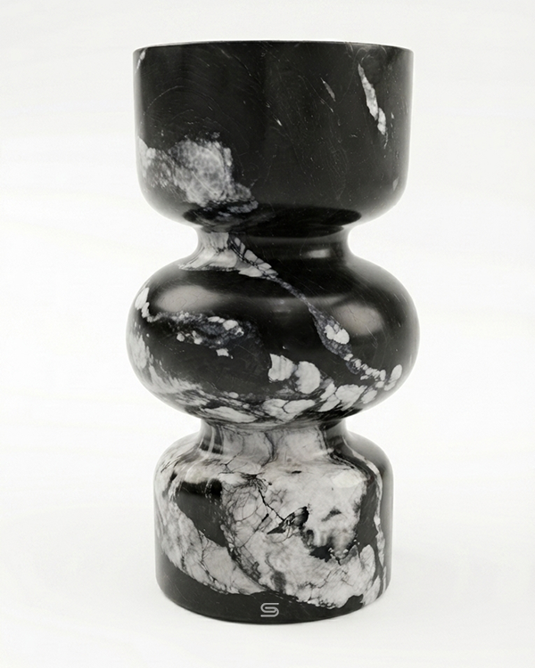 Nero Sculptural Marble Side Table