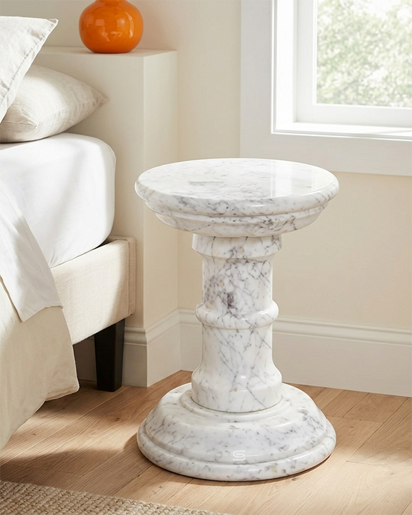 Kratos Marble Side Table