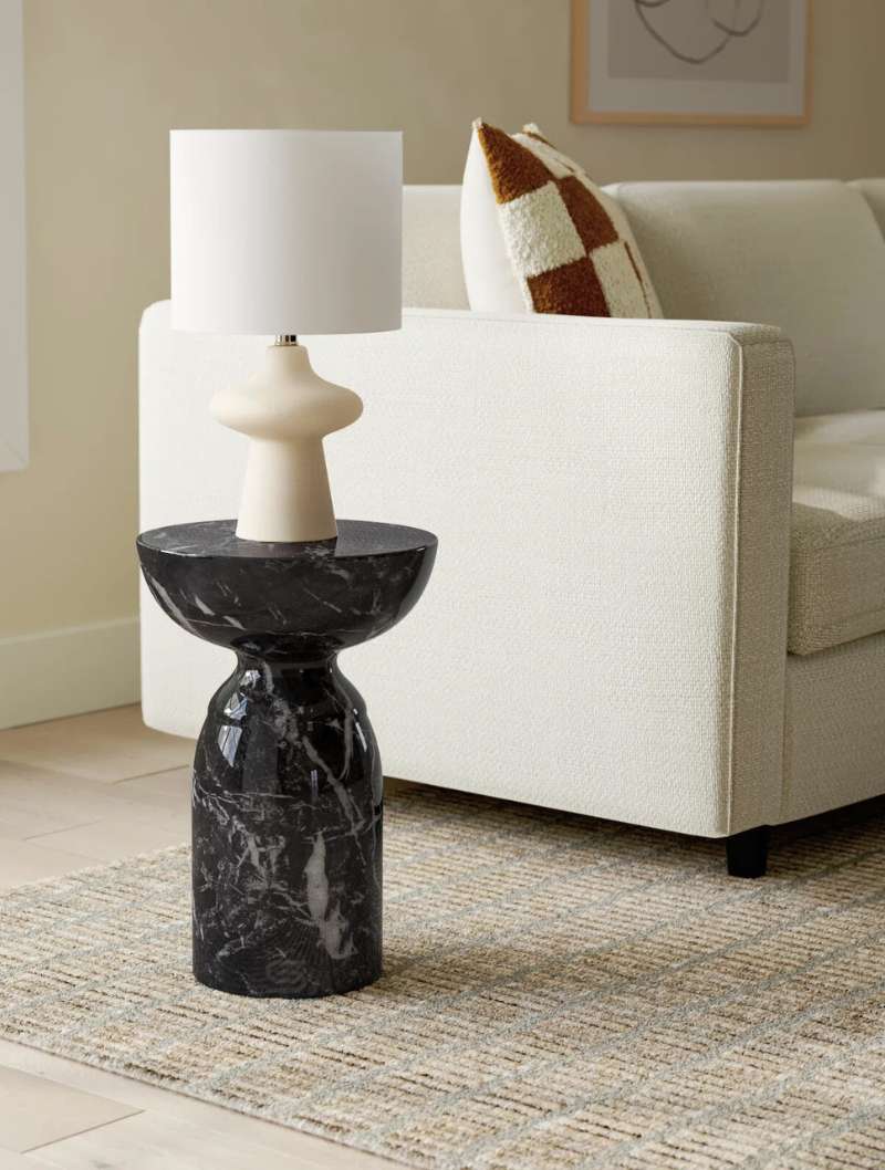 Obsidian Chalice Side Table
