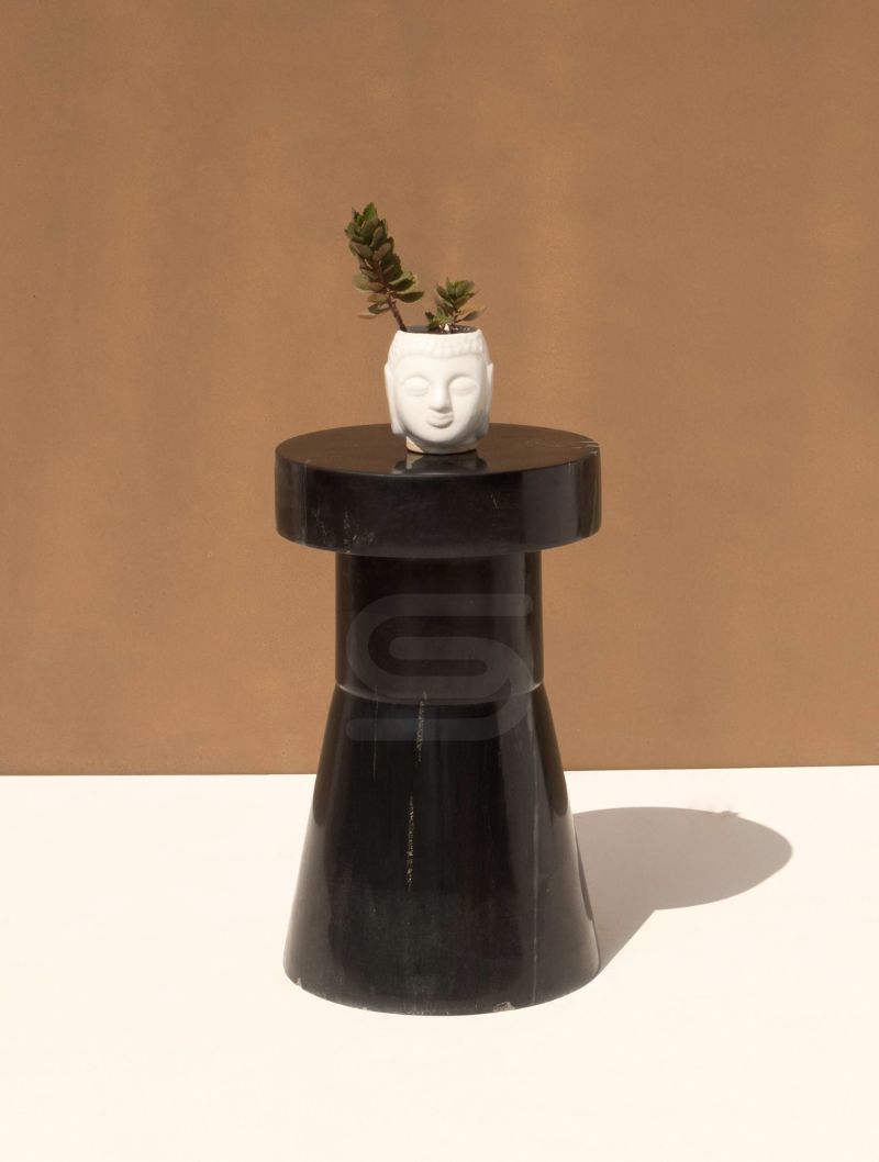 Velvet Noir Side Table